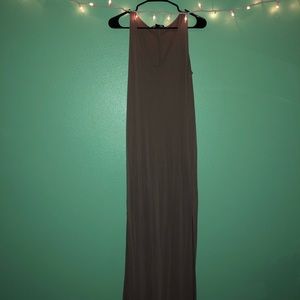 Light brown maxi dress
